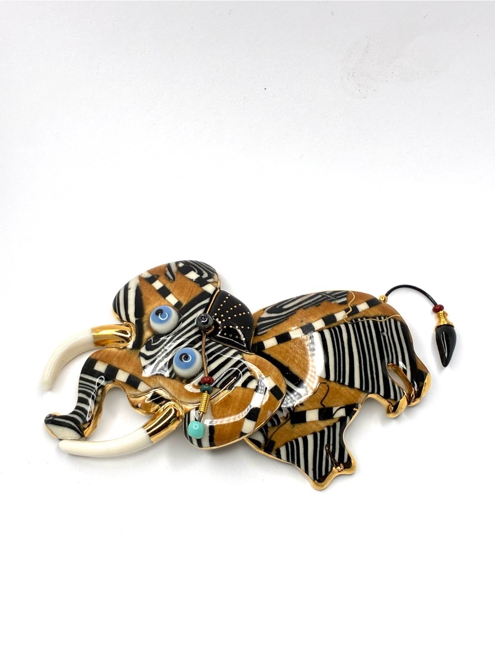 Cynthia Chuang Jewelry 10 Whimsical Elephant Brooch.